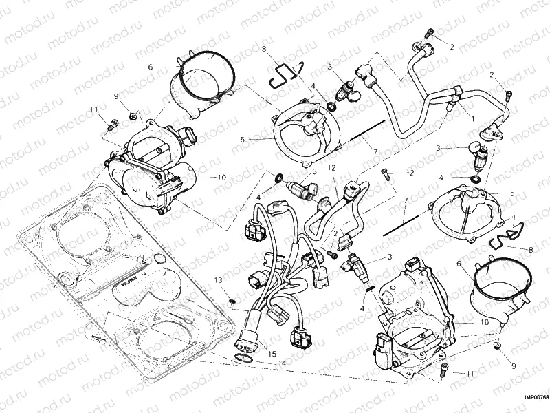 THROTTLE BODY » INTAKE, CARBURETTOR