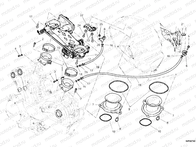 THROTTLE BODY » INTAKE, CARBURETTOR