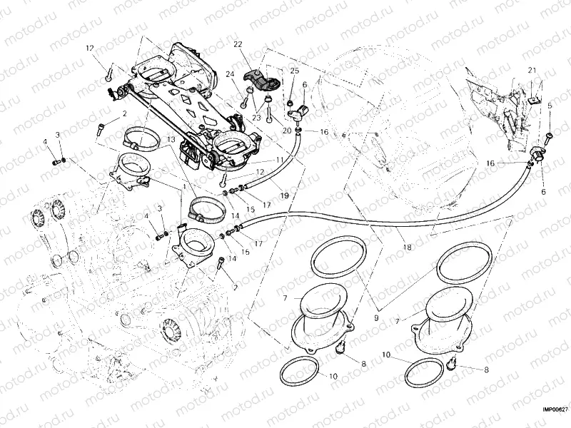 THROTTLE BODY » INTAKE, CARBURETTOR
