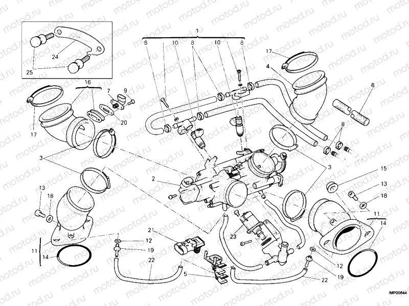 THROTTLE BODY » INTAKE, CARBURETTOR