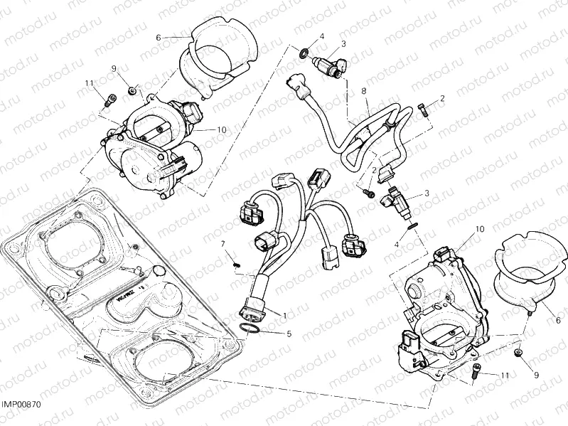 THROTTLE BODY » INTAKE, CARBURETTOR