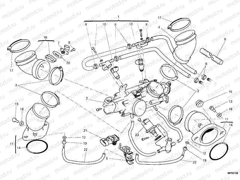 THROTTLE BODY » INTAKE, CARBURETTOR