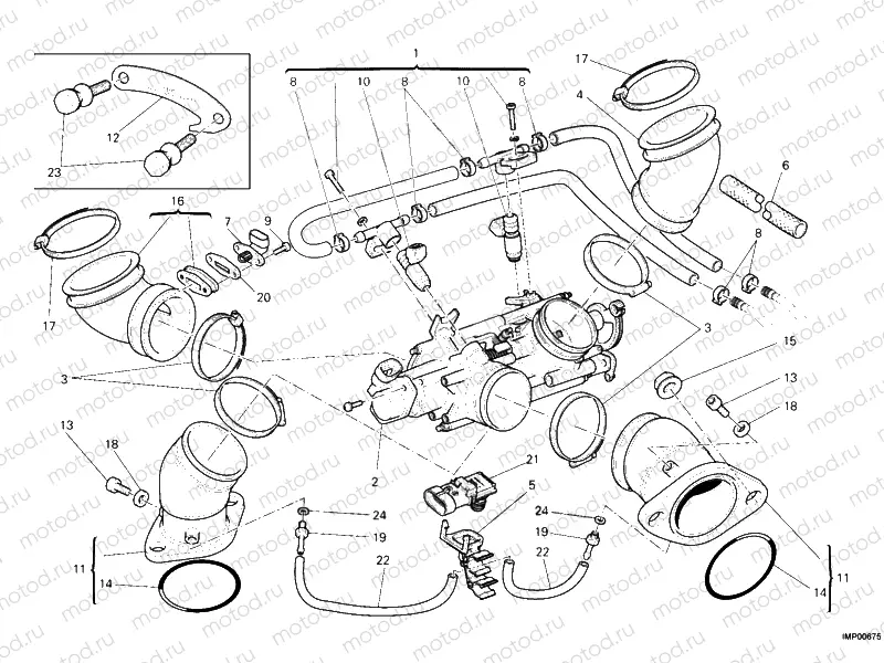 THROTTLE BODY » INTAKE, CARBURETTOR