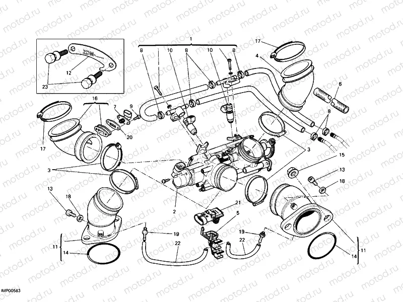THROTTLE BODY » INTAKE, CARBURETTOR