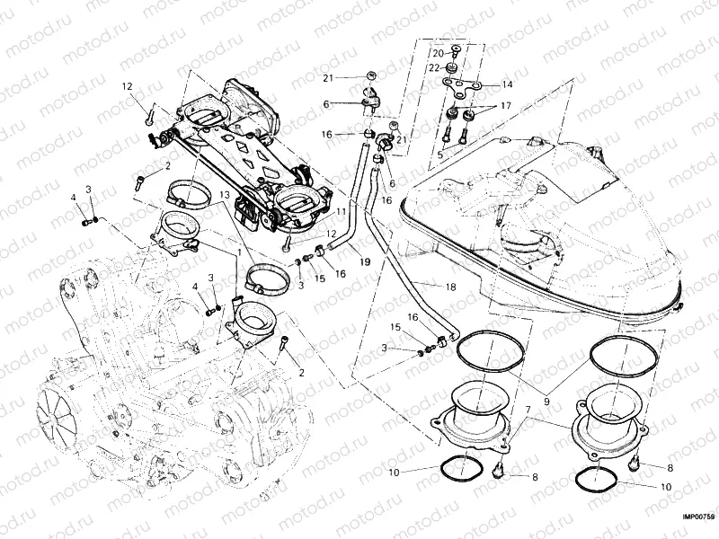 THROTTLE BODY » INTAKE, CARBURETTOR
