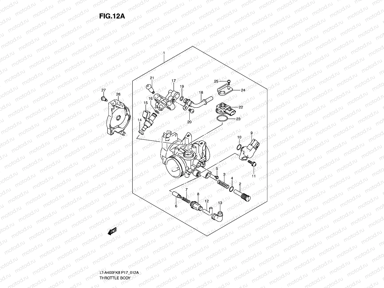 THROTTLE BODY (LT-A400FL0)