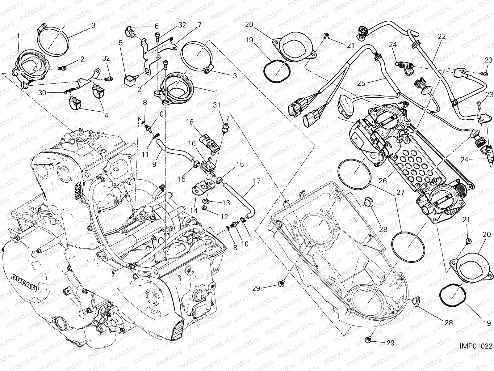 THROTTLE BODY [MOD:M 1200]