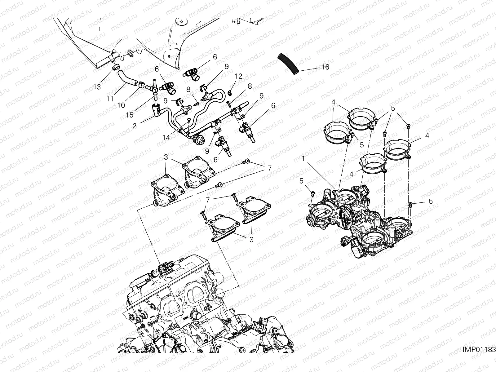 THROTTLE BODY [MOD:PANV4 R]