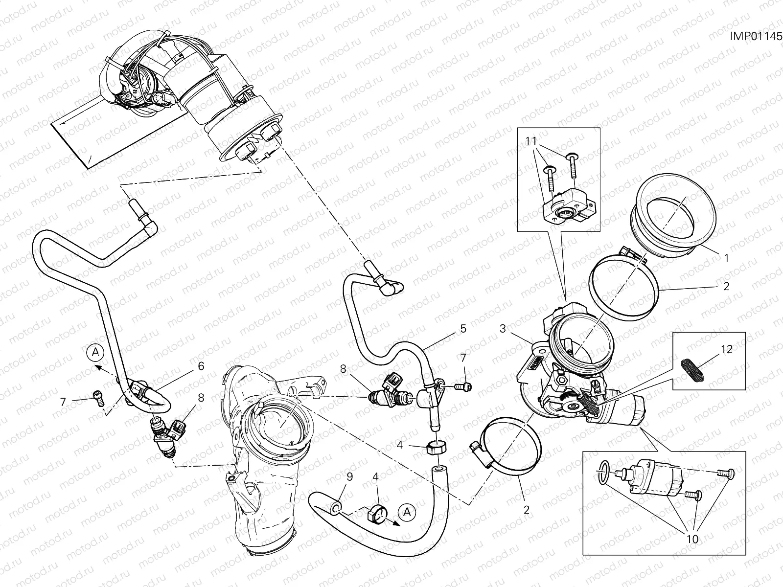 THROTTLE BODY [MOD:SCR800FH]