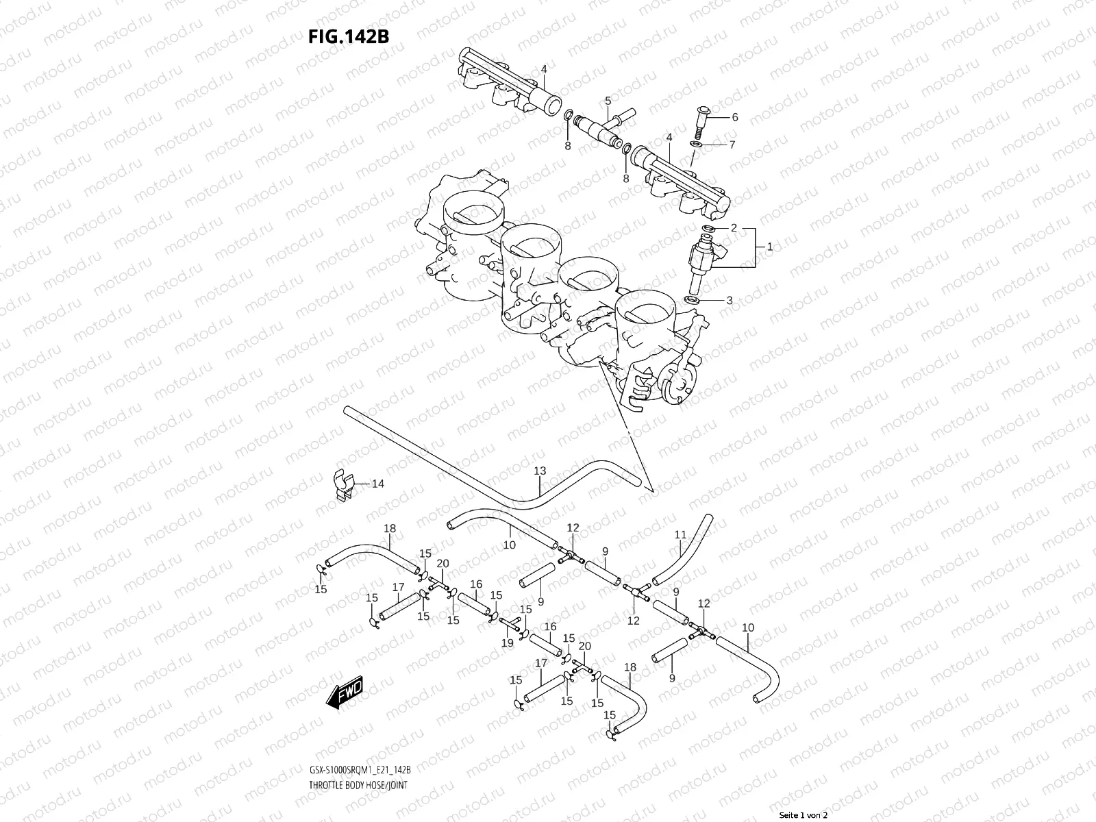 THROTTLE HOSE /​ CONNECTOR