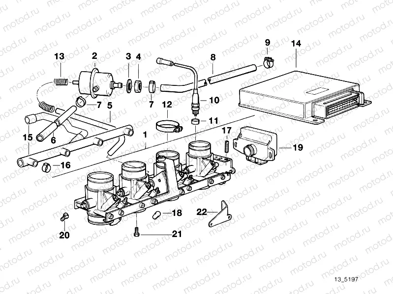 Throttle housing assy/control unit