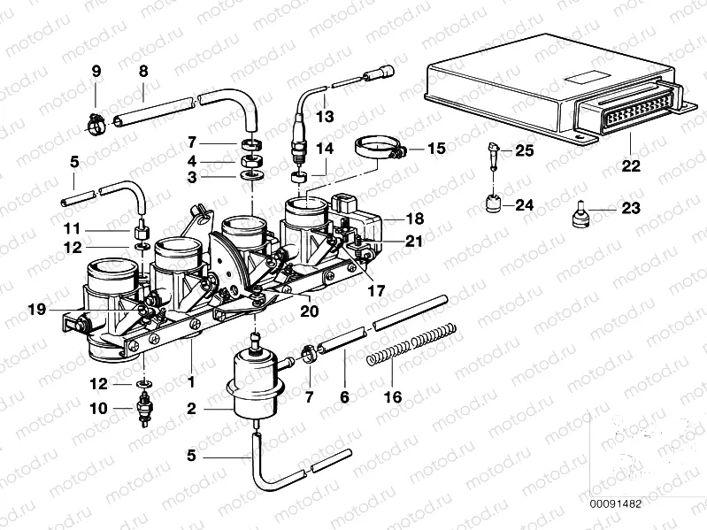 Throttle housing assy/control unit