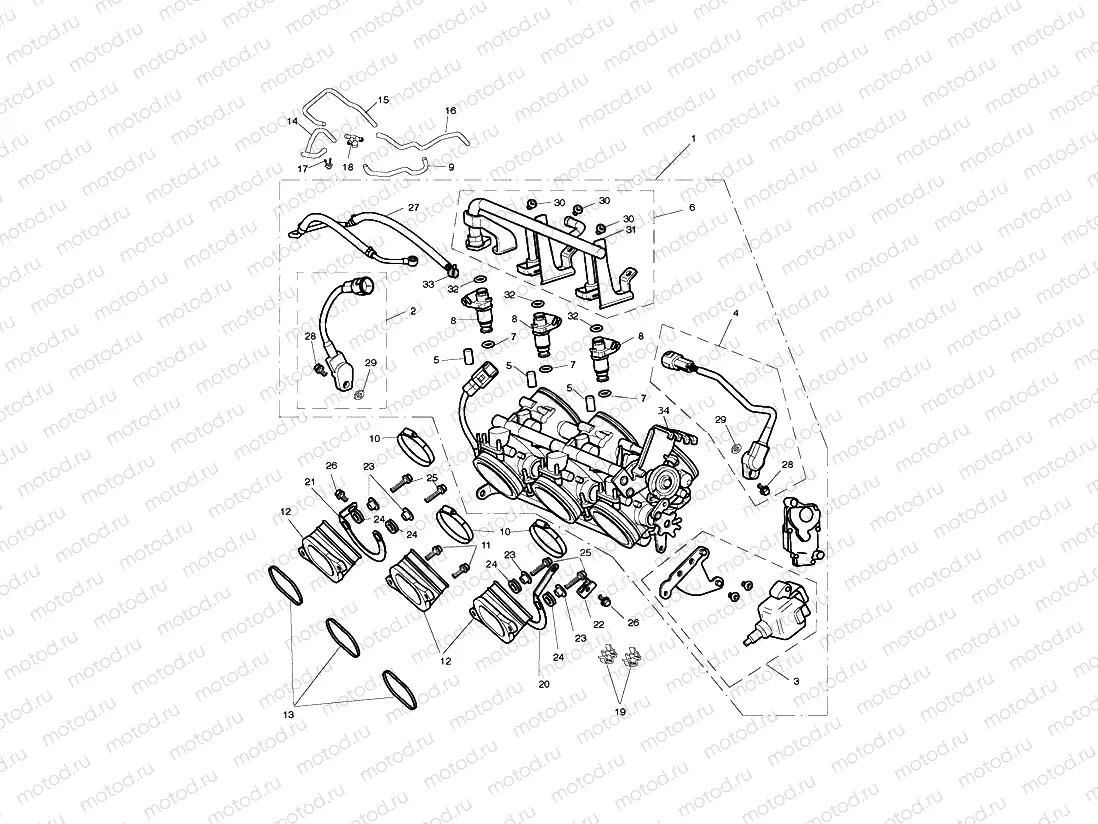 Throttles, Injectors, Fuel Rail