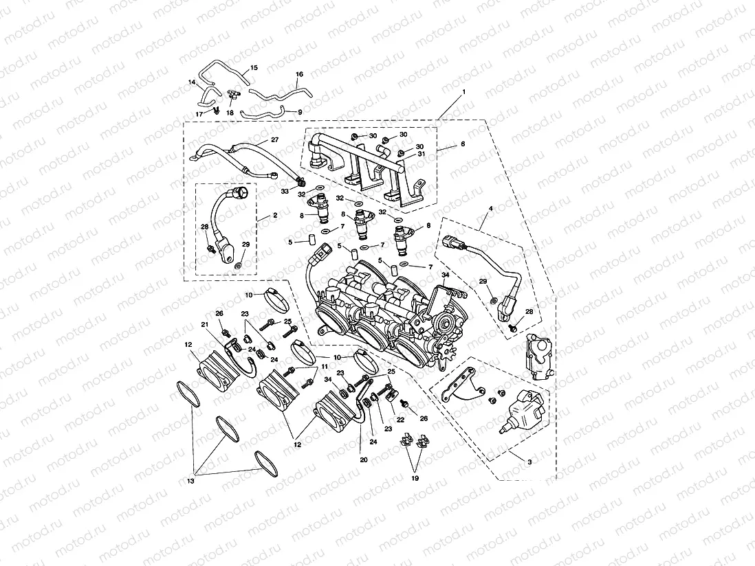 Throttles, Injectors & Fuel Rail