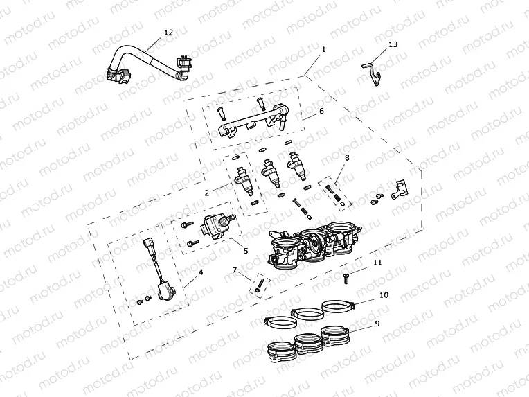 Throttles, Injectors, Fuel Rail