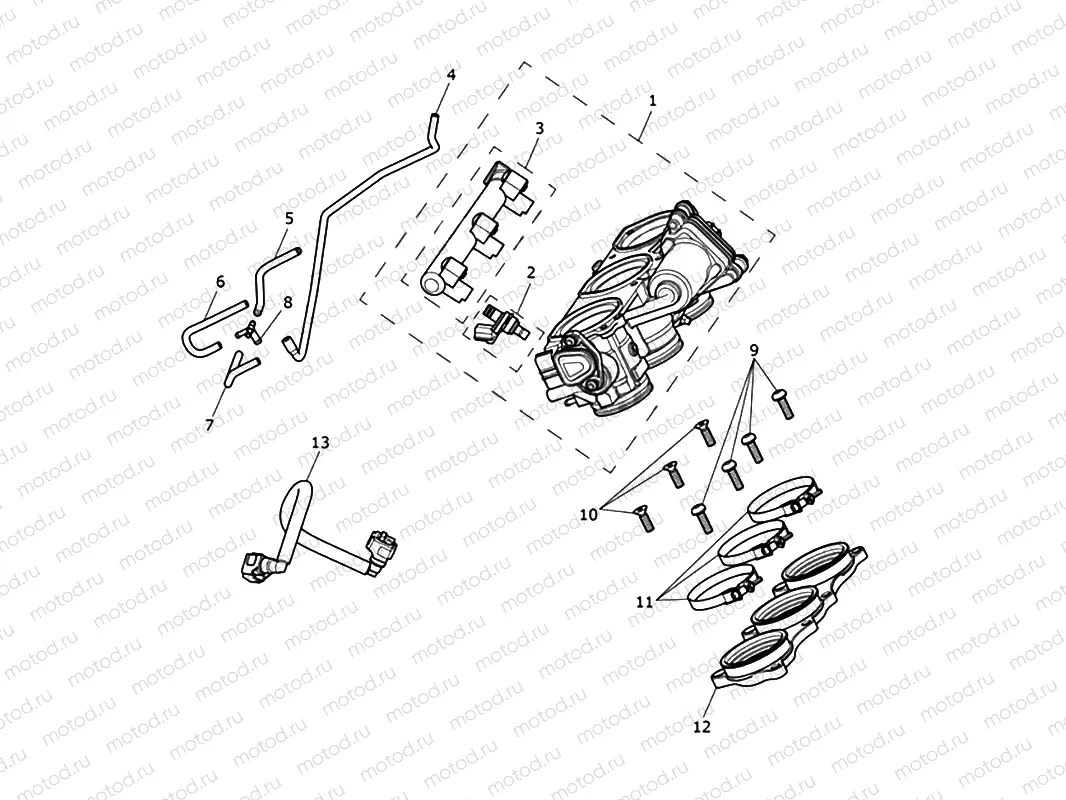 Throttles, Injectors, Fuel Rail