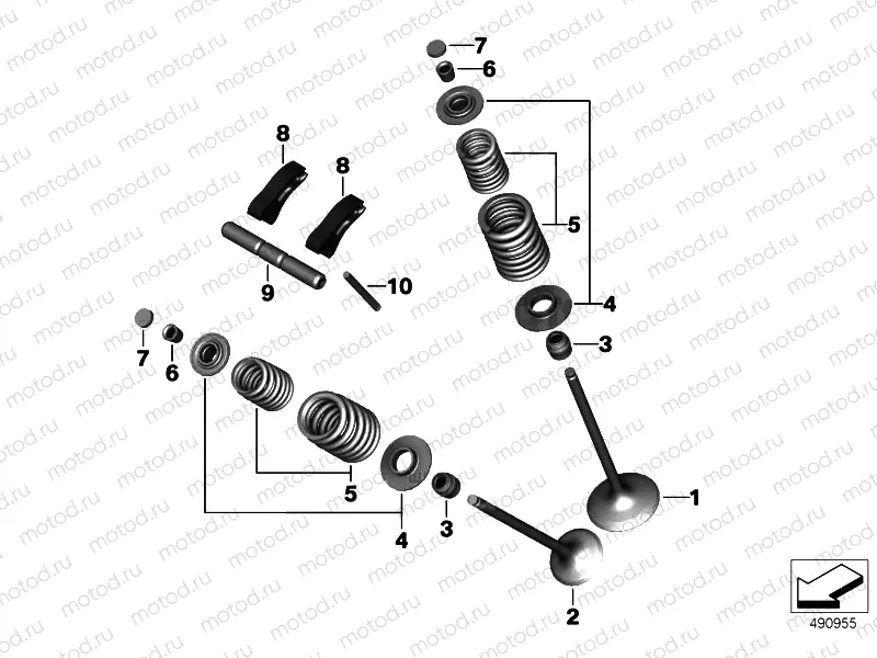 TIMING GEAR - INTAKE VALVE/EXHAUST VALVE 2
