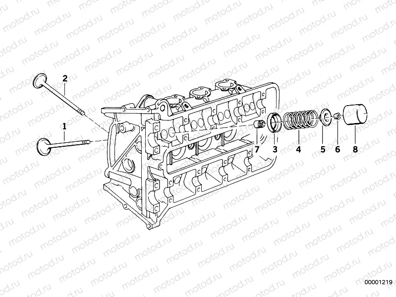 Timing gear - Intake valve/exhaust valve