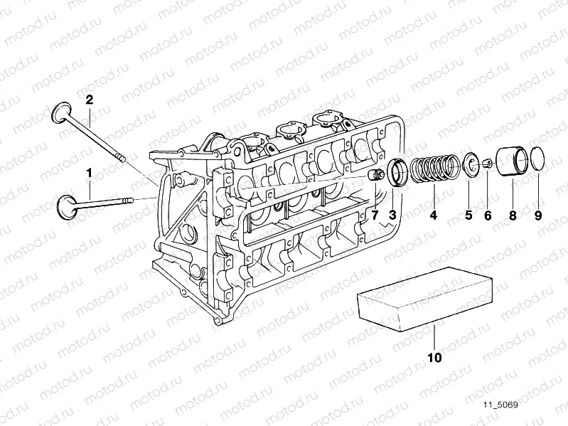 Timing gear - Intake valve/exhaust valve