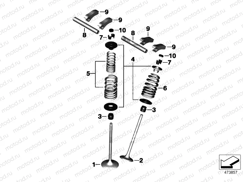 TIMING GEAR - INTAKE VALVE/EXHAUST VALVE