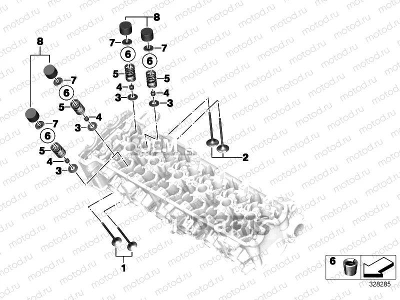 TIMING GEAR - INTAKE VALVE/EXHAUST VALVE