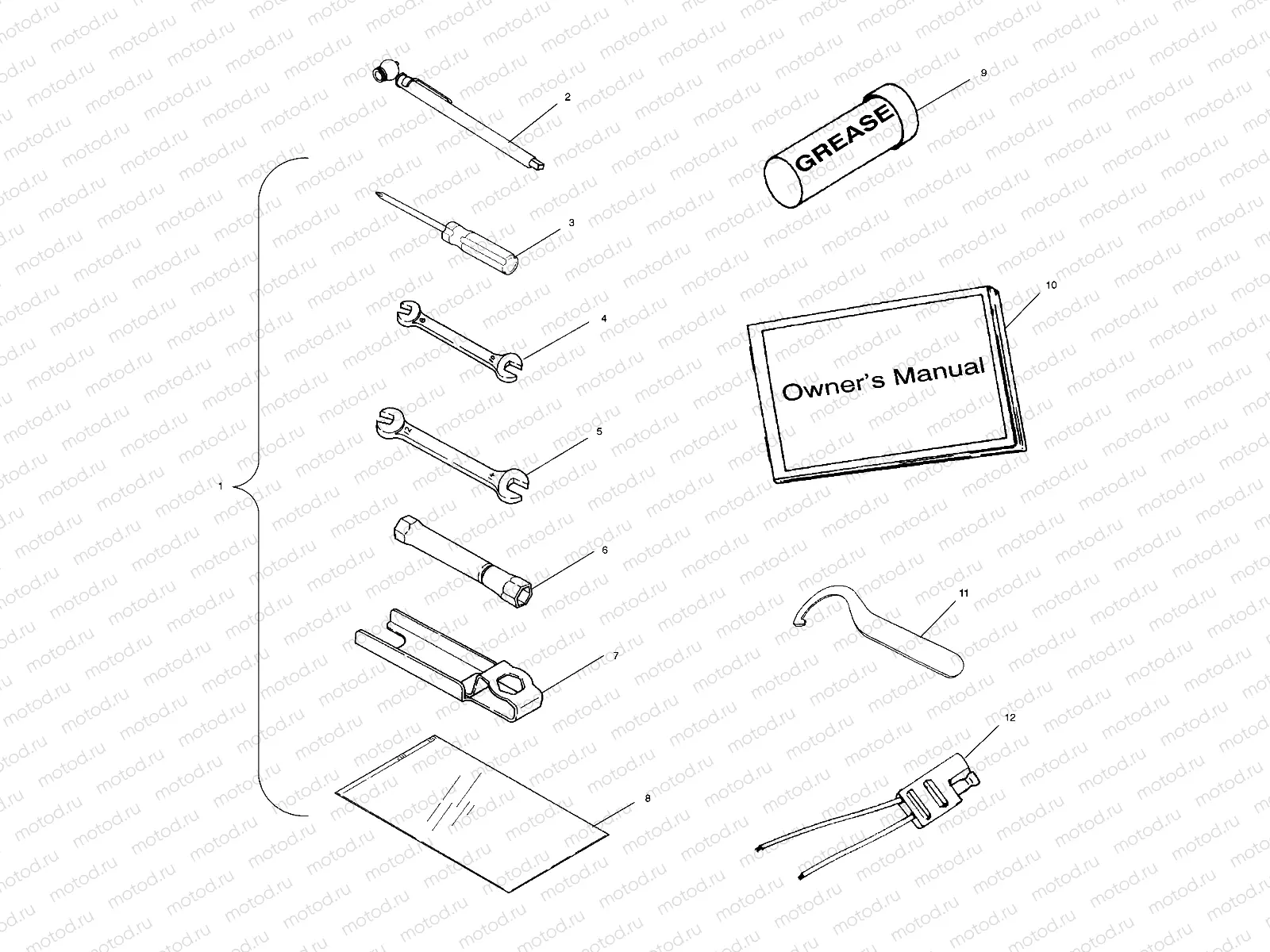 TOOL KIT - A00CK42AA (4949304930D012) | TOOL KIT - A00CK42AA (4949304930D012)