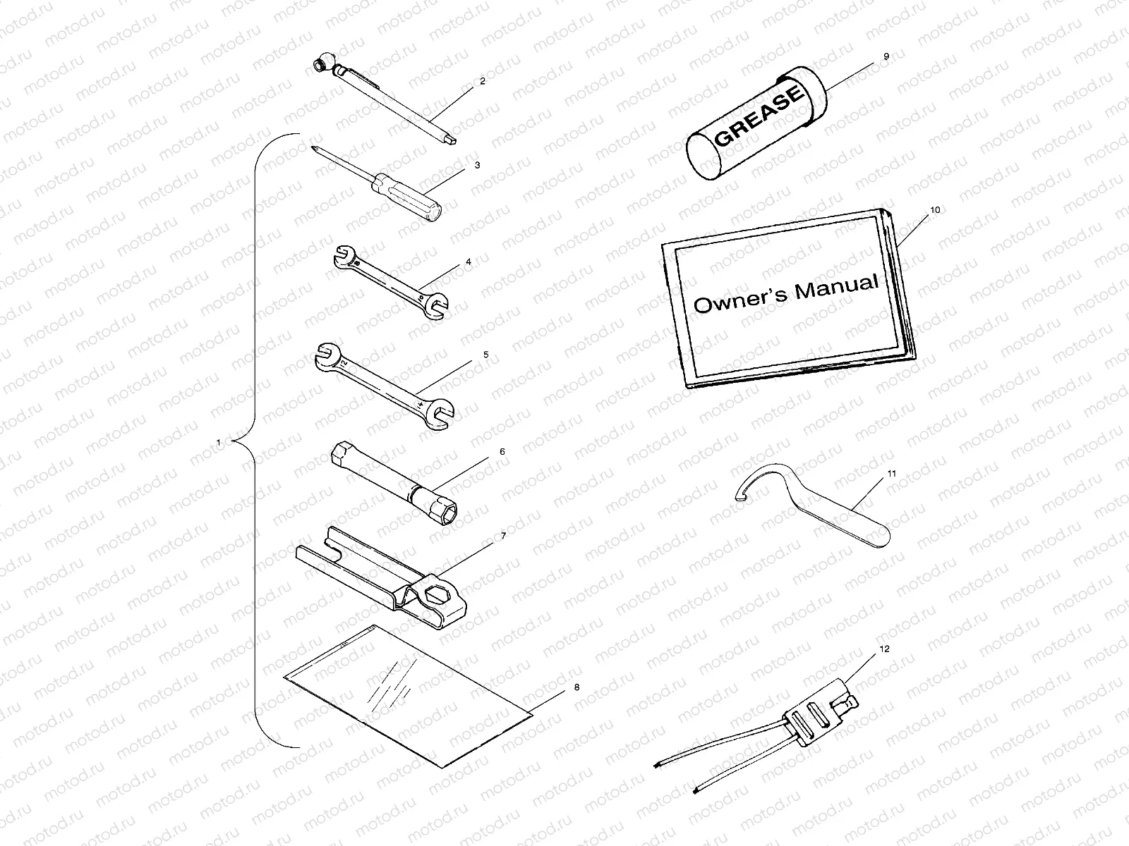TOOL KIT - A01CD50AA (4964196419E006) | TOOL KIT - A01CD50AA (4964196419E006)