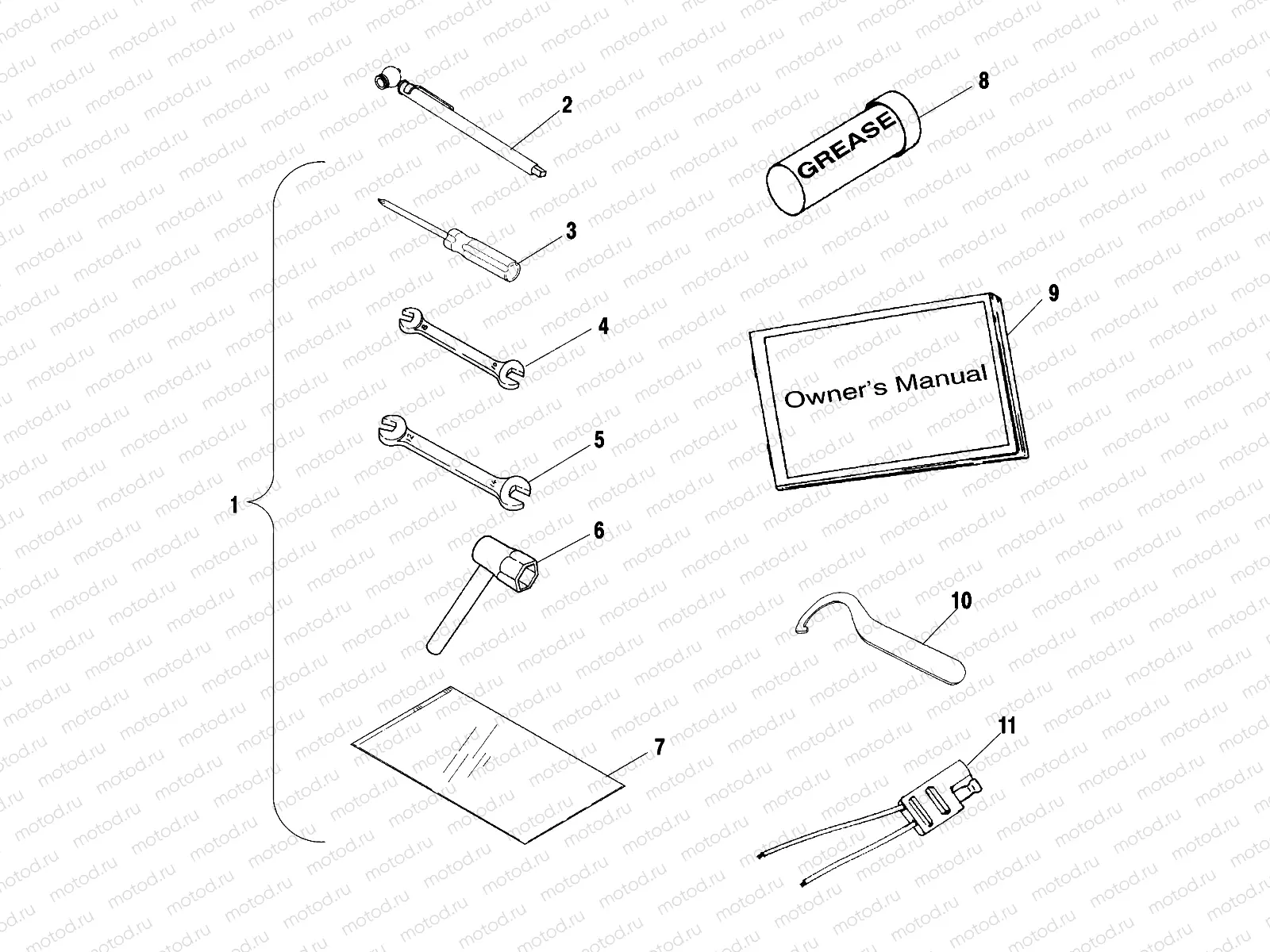 TOOL KIT - A01CK32AA (4964086408D007) | TOOL KIT - A01CK32AA (4964086408D007)