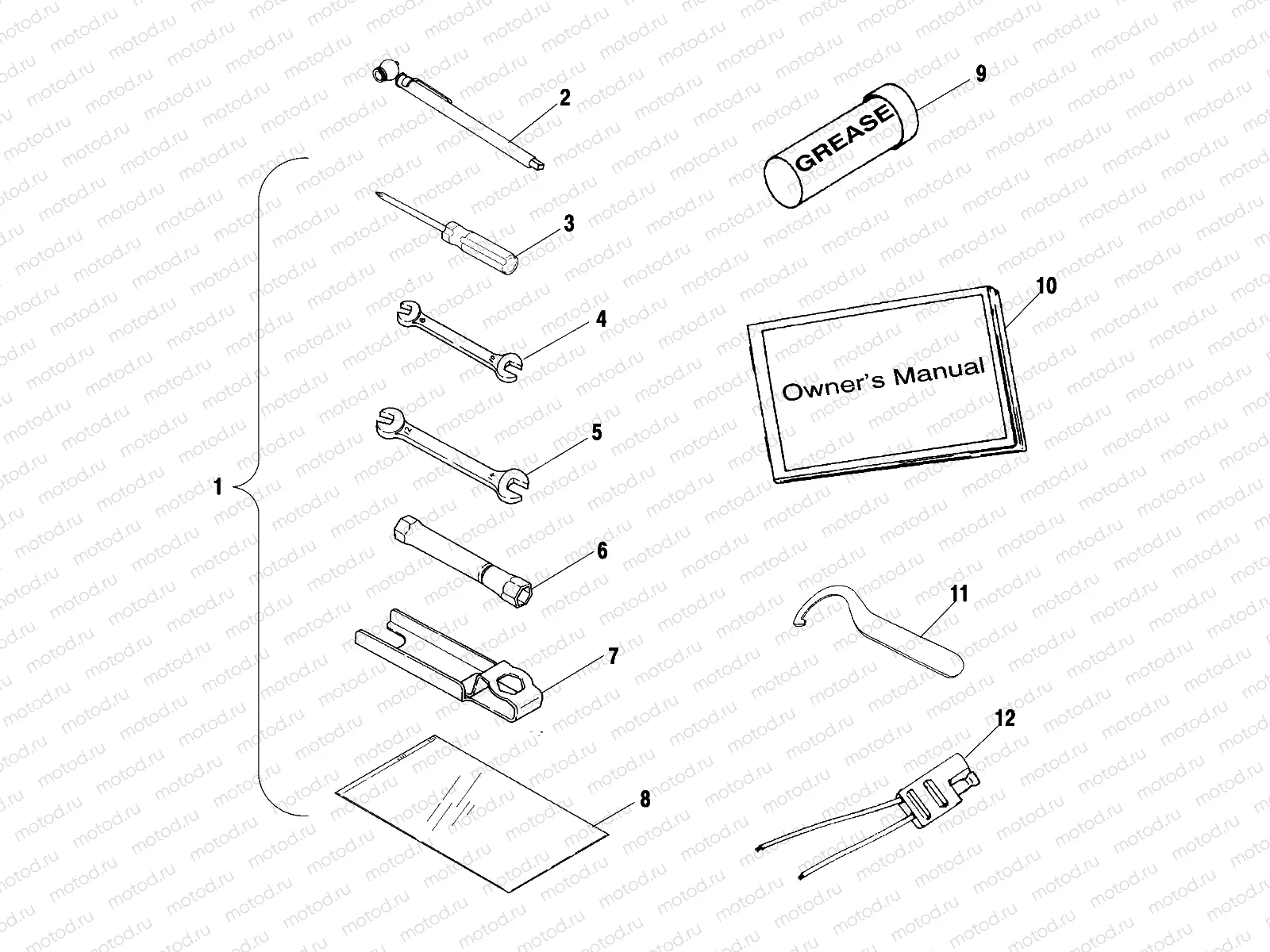 TOOL KIT - A01CK42AA (4964136413D010) | TOOL KIT - A01CK42AA (4964136413D010)