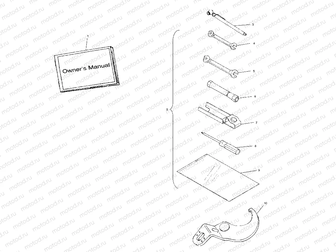 TOOL KIT - A02BA50AA/AB (4969976997D11) | TOOL KIT - A02BA50AA/AB (4969976997D11)