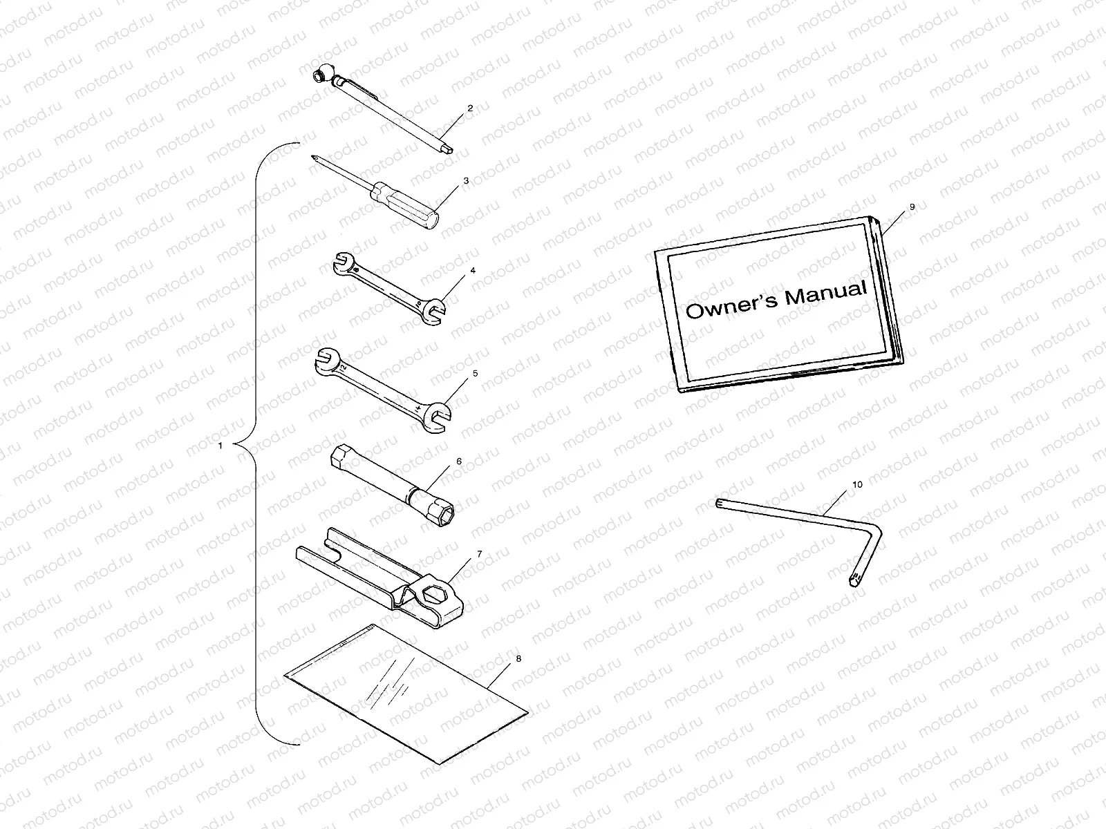 TOOL KIT - A02CD50AA/AB/FB (4970197019E06) | TOOL KIT - A02CD50AA/AB/FB (4970197019E06)