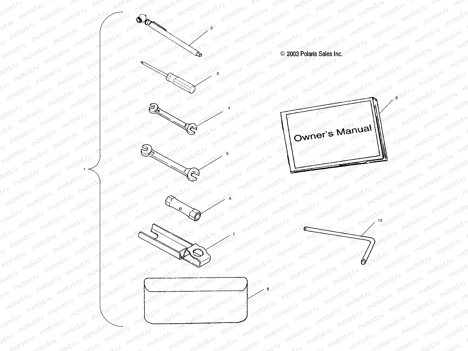 TOOL KIT - A03CH68AA/AC/AF/AH/AL (4986128612E01) | TOOL KIT - A03CH68AA/AC/AF/AH/AL (4986128612E01)
