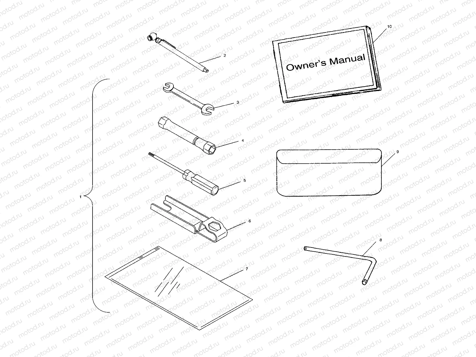 TOOL KIT - A03GJ50AA/AB (4975767576D07) | TOOL KIT - A03GJ50AA/AB (4975767576D07)