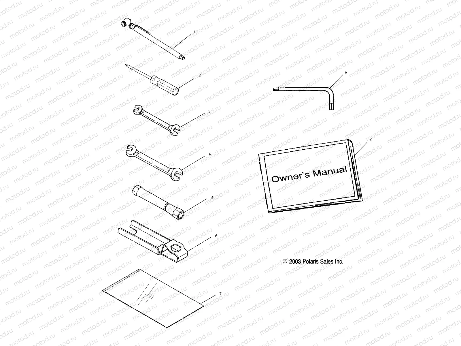 TOOL KIT - A05MH50AB/AC/AG/AH/AL/AT/FB (4987258725E01) | TOOL KIT - A05MH50AB/AC/AG/AH/AL/AT/FB (4987258725E01)