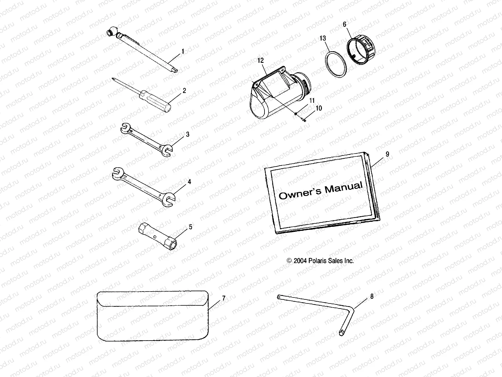 TOOL KIT - A05MH68AP (4999609960E06) | TOOL KIT - A05MH68AP (4999609960E06)