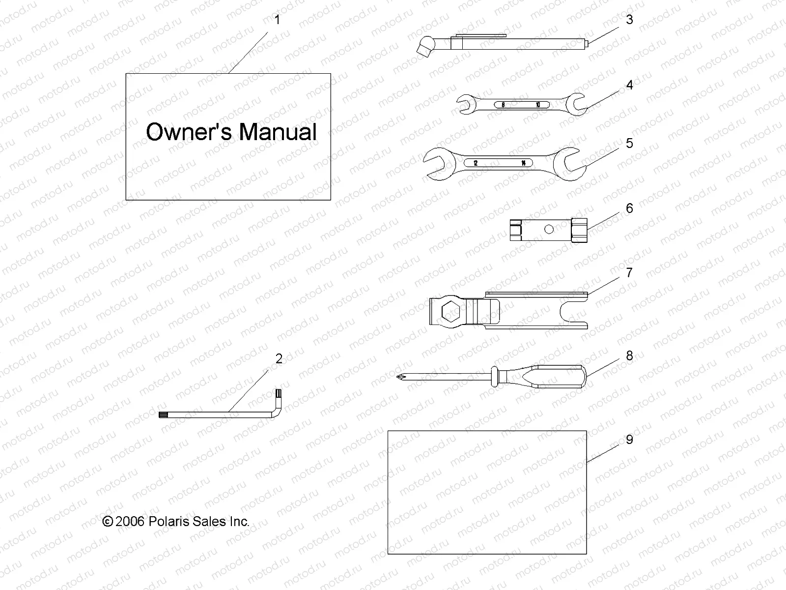 TOOL KIT - A07BA50FA (49ATVTOOL07SCRMIN) | TOOL KIT - A07BA50FA (49ATVTOOL07SCRMIN)