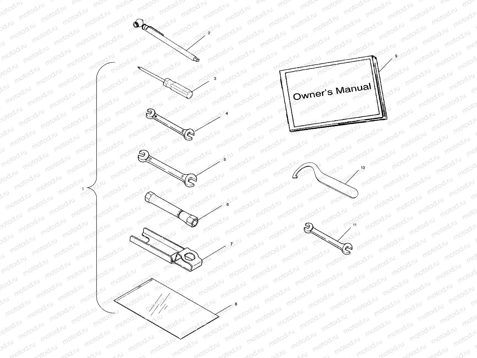 TOOL KIT - A10RF50AB (4970927092E04) | TOOL KIT - A10RF50AB (4970927092E04)