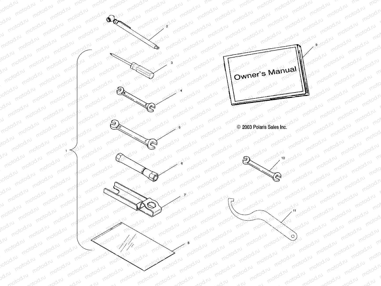 TOOL KIT - A11RB42AA/A11RD50AA/AB/A11RF50AA (4981798179E10) | TOOL KIT - A11RB42AA/A11RD50AA/AB/A11RF50AA (4981798179E10)