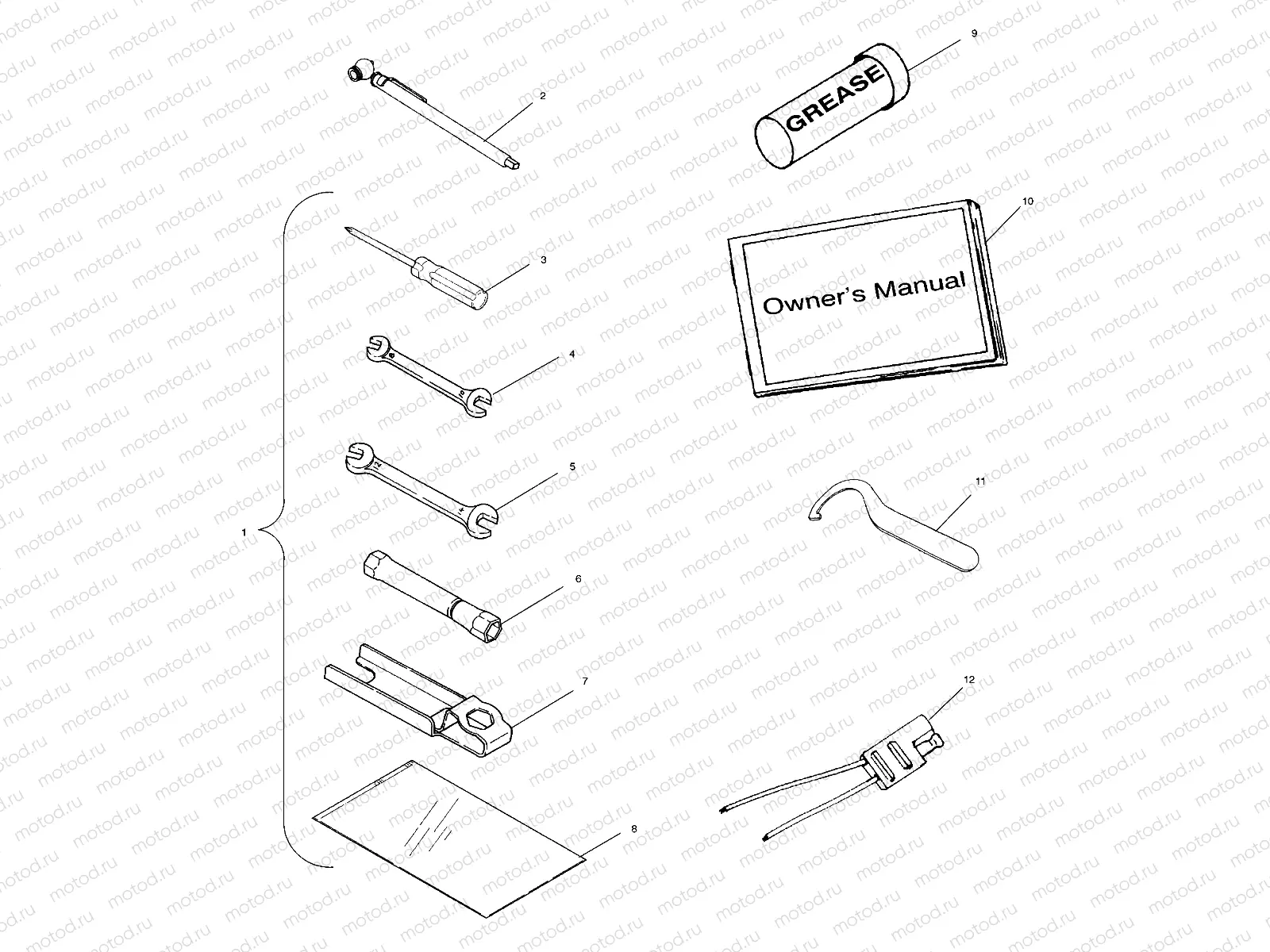 TOOL KIT - A99CD50AA (4949254925E003) | TOOL KIT - A99CD50AA (4949254925E003)