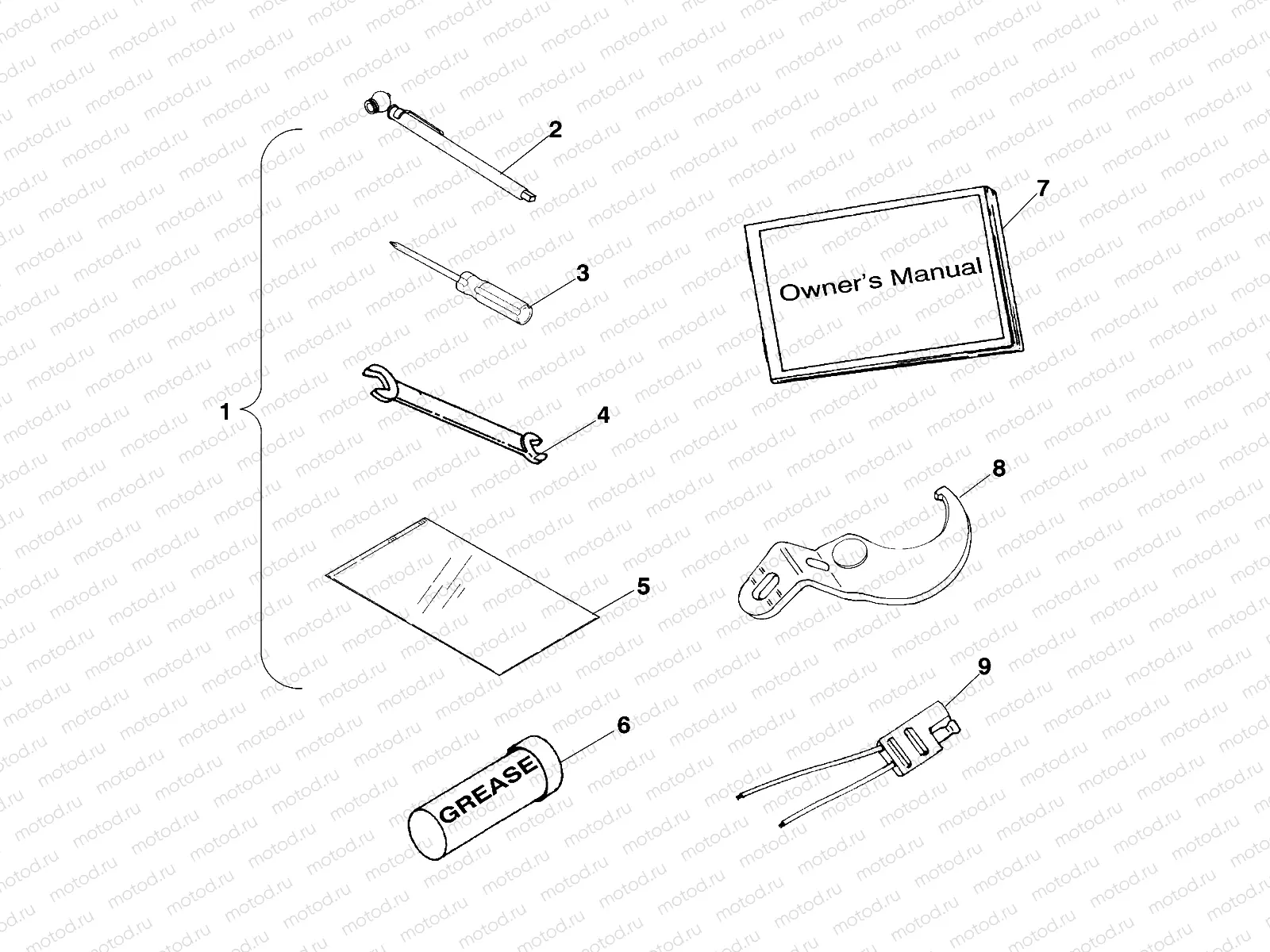 TOOL KIT - A99CH45CA (4949154915E006) | TOOL KIT - A99CH45CA (4949154915E006)