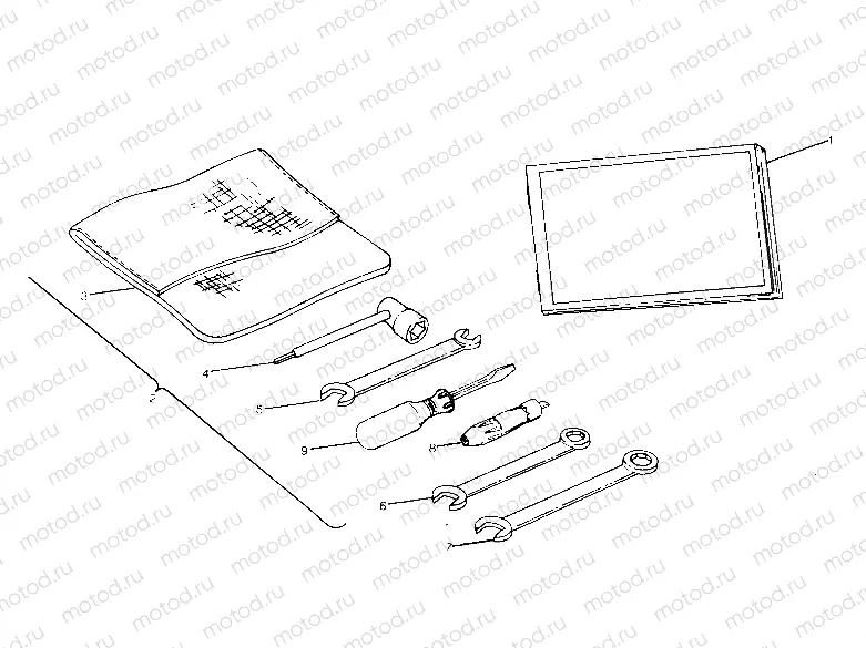 TOOL KIT ASSEMBLY  350 4X4 (4919831983049A) | TOOL KIT ASSEMBLY  350 4X4 (4919831983049A)