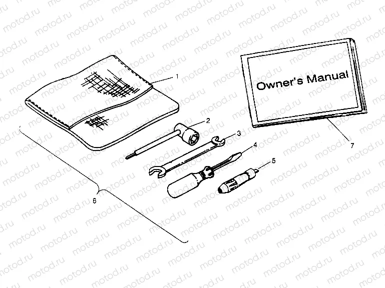 TOOL KIT ASSEMBLY 4x4 300 W958130 (4930183018C011) | TOOL KIT ASSEMBLY 4x4 300 W958130 (4930183018C011)