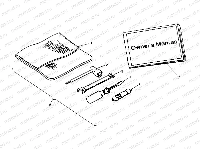 TOOL KIT ASSEMBLY  4X4 400L W948140 (4926772677C010) | TOOL KIT ASSEMBLY  4X4 400L W948140 (4926772677C010)