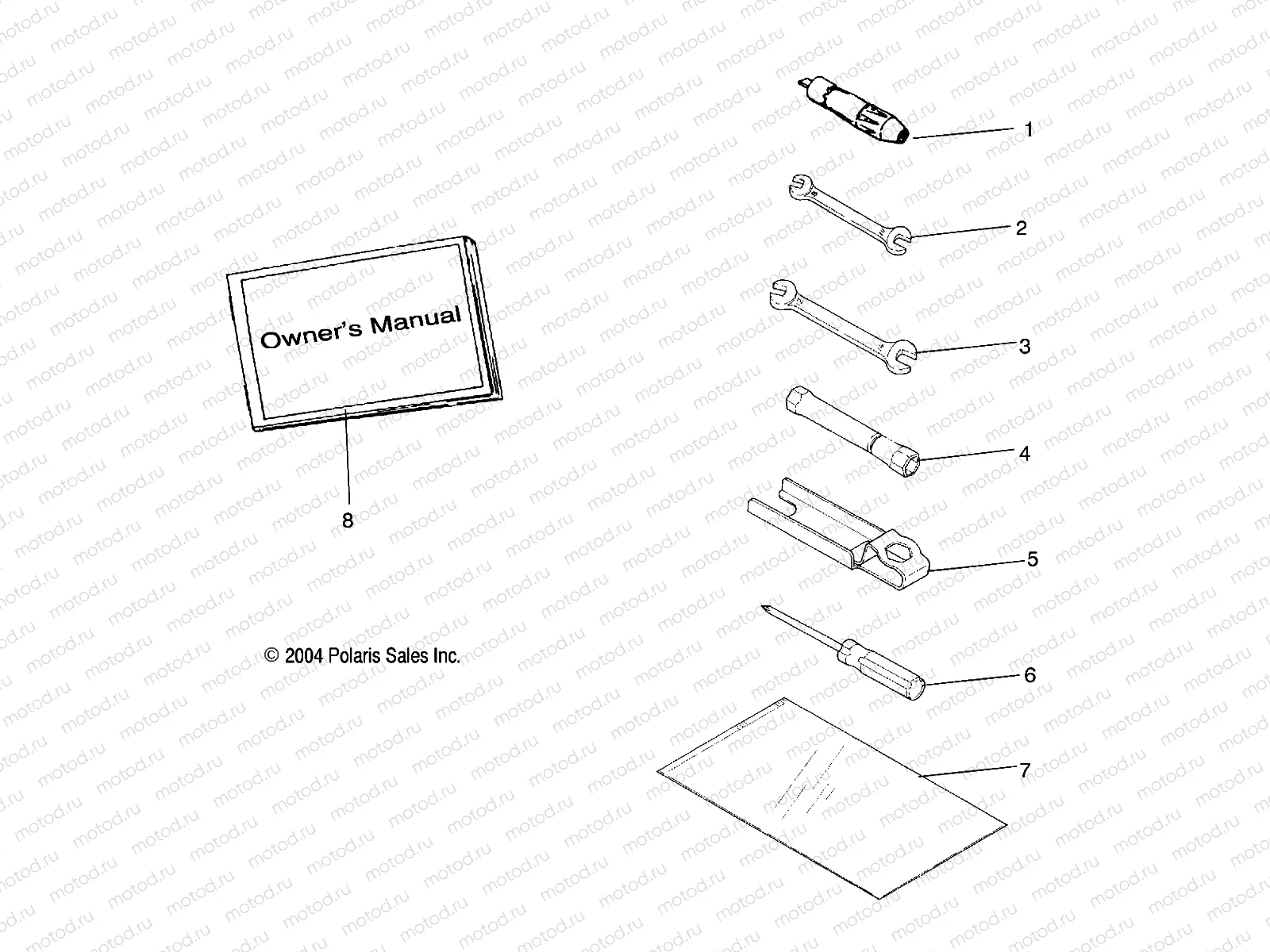TOOL KIT ASSEMBLY Magnum 2x4 W957544 (4926852685C009) | TOOL KIT ASSEMBLY Magnum 2x4 W957544 (4926852685C009)