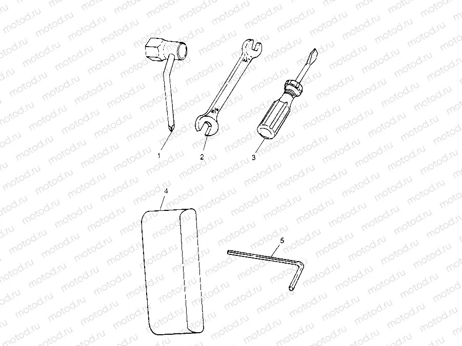 TOOL KIT ASSEMBLY  SL 650 B954058 (4930483048B011) | TOOL KIT ASSEMBLY  SL 650 B954058 (4930483048B011)