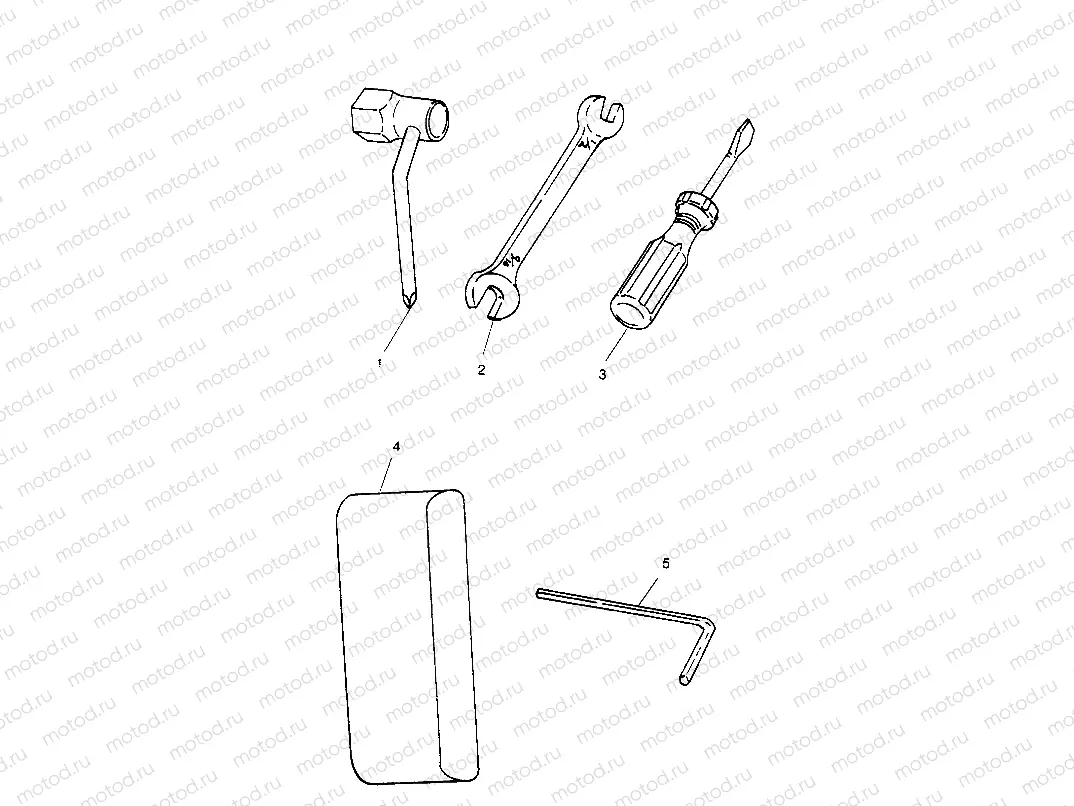 TOOL KIT ASSEMBLY  SL 750 B954070 (4930523052B012) | TOOL KIT ASSEMBLY  SL 750 B954070 (4930523052B012)