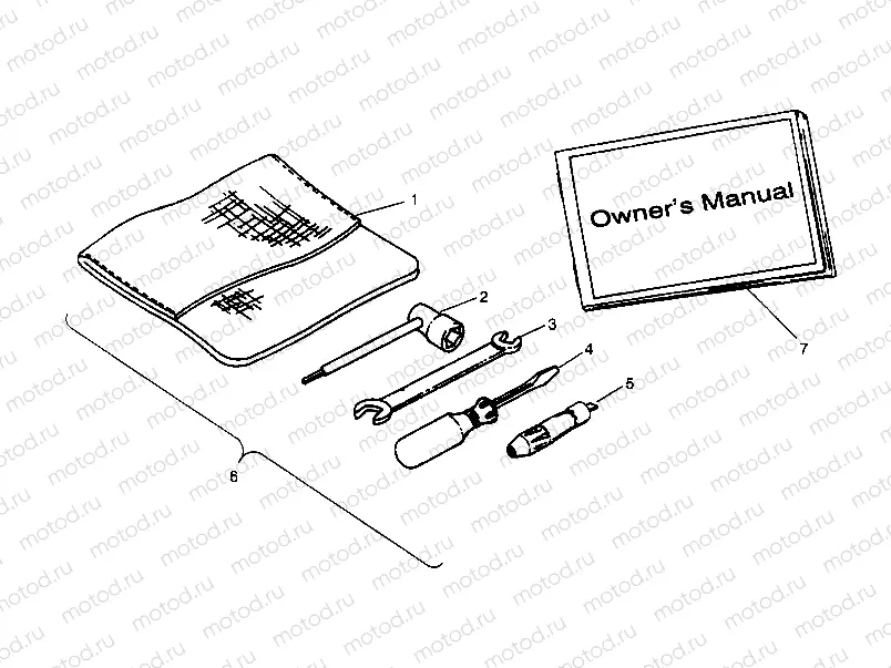 TOOL KIT ASSEMBLY Sport 400L W958540 (4930133013C007) | TOOL KIT ASSEMBLY Sport 400L W958540 (4930133013C007)