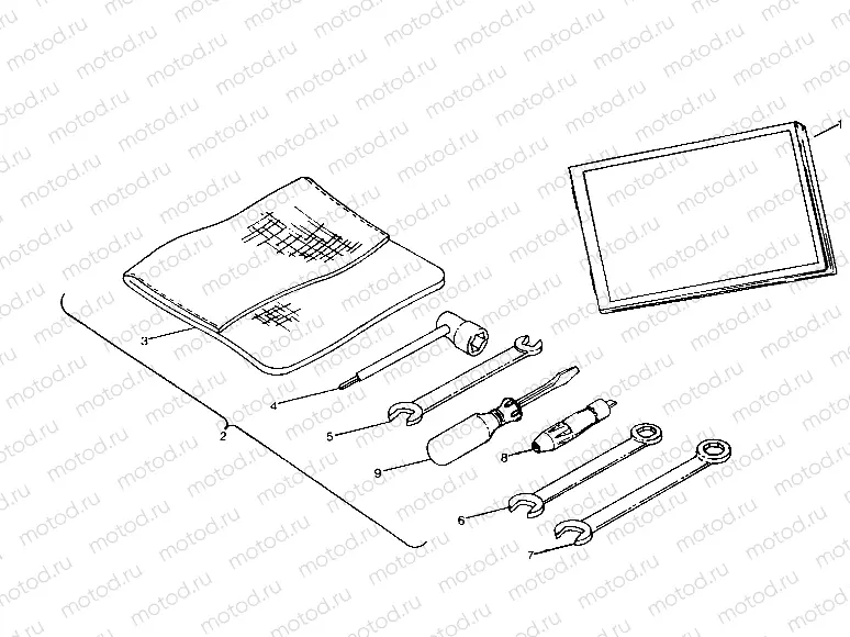 TOOL KIT ASSEMBLY TRAIL BOSS (4919771977040A) | TOOL KIT ASSEMBLY TRAIL BOSS (4919771977040A)