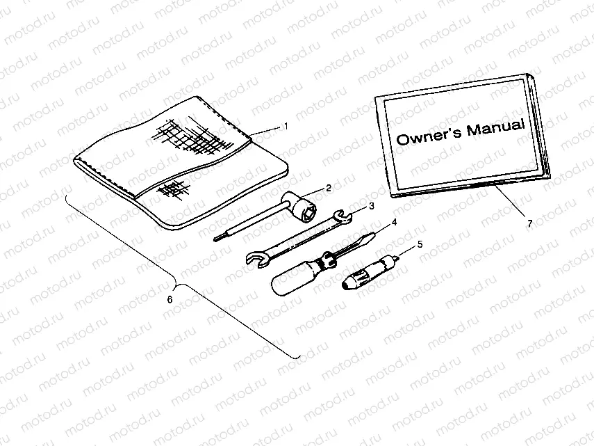 TOOL KIT ASSEMBLY  Trail Boss W958527 (4930323032C007) | TOOL KIT ASSEMBLY  Trail Boss W958527 (4930323032C007)