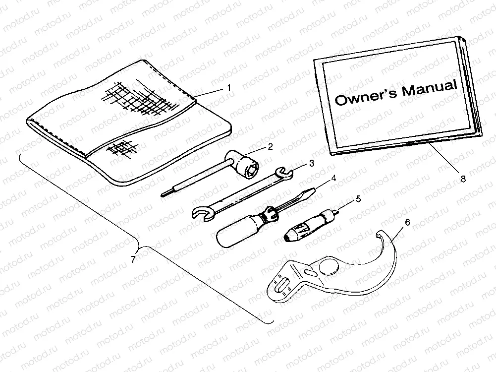 TOOL KIT ASSEMBLY XPLORER 400L W969140 (4935983598D007) | TOOL KIT ASSEMBLY XPLORER 400L W969140 (4935983598D007)